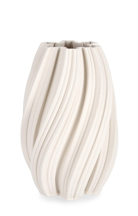 VASO CERAMICA » stampata in 3D beige H31cm - JOLEEN