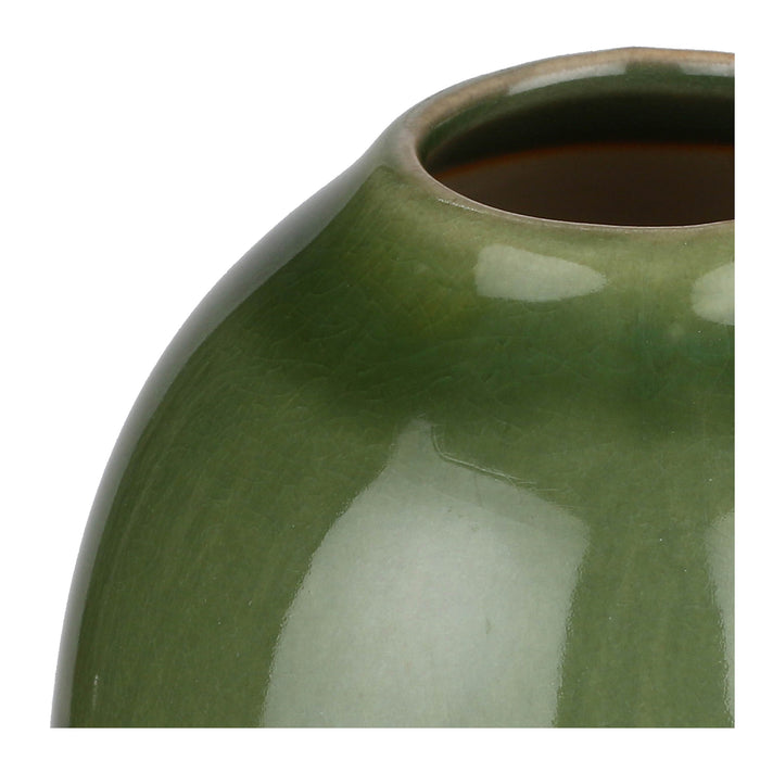 VASO CRAQUELÈ » Sfumato verde H18CM - NARA