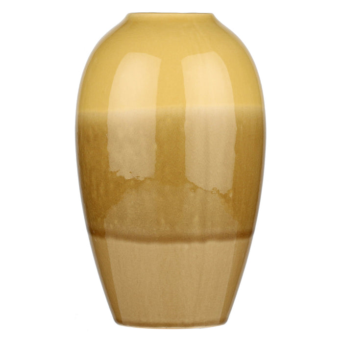 CRAQUELÈ VASE » shaded yellow h25,5 cm - ROMOLO