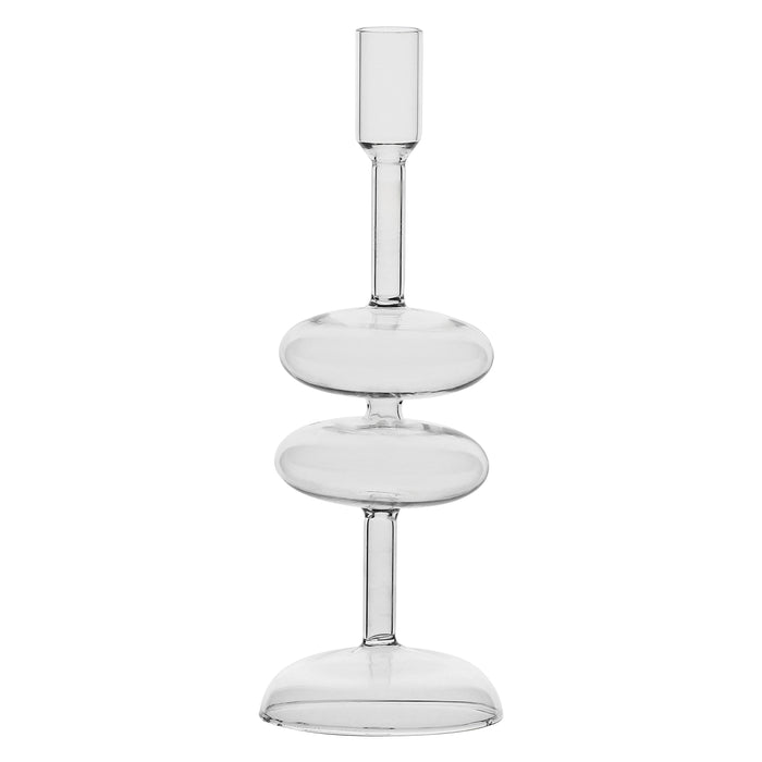 CANDLE HOLDER » Transparent glass 28cm - LUANA