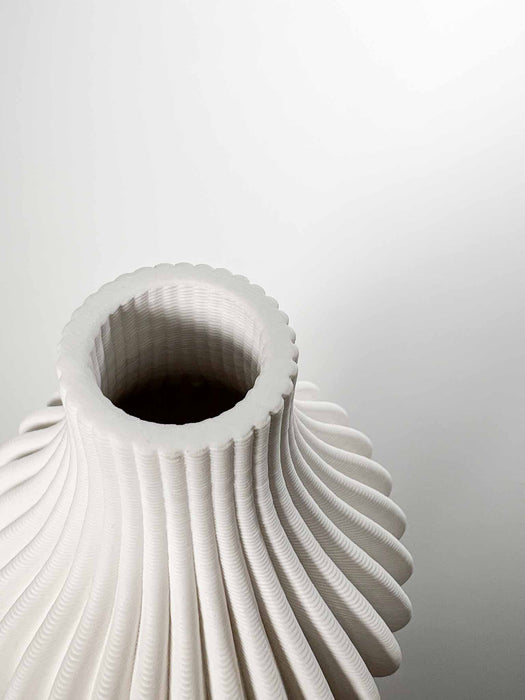 CERAMIC VASE » 3D printed beige h25 cm - KIM