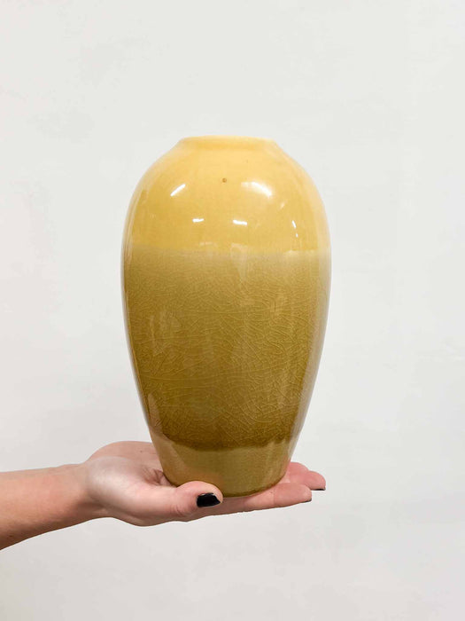 VASO CRAQUELÈ » Sfumato giallo H25,5CM - ROMOLO