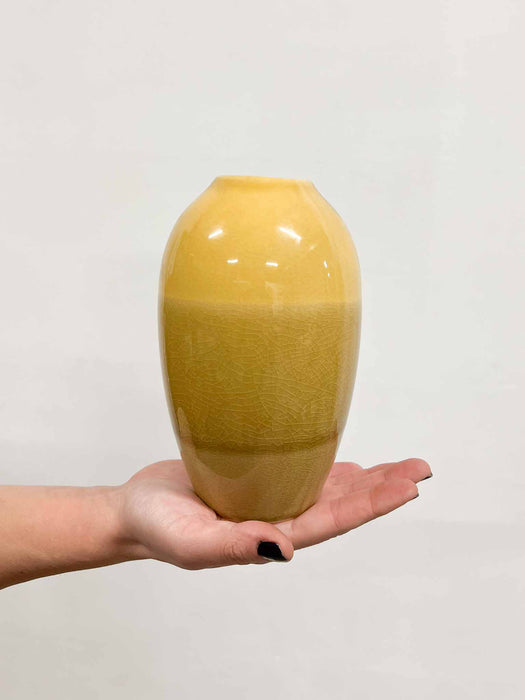 VASO CRAQUELÈ » Sfumato giallo H18CM - LUISA