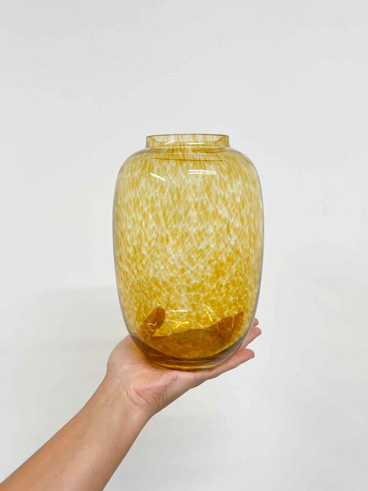 GLASS VASE » amber big - BRANDO