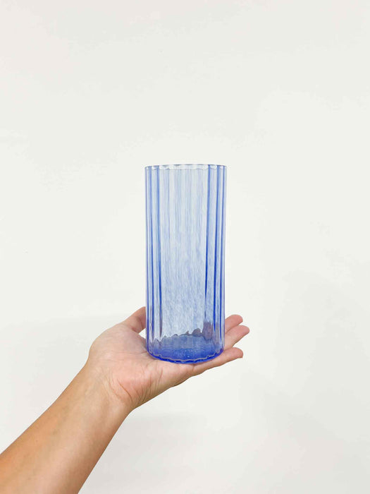 GLASS VASE » blue small - CESARE