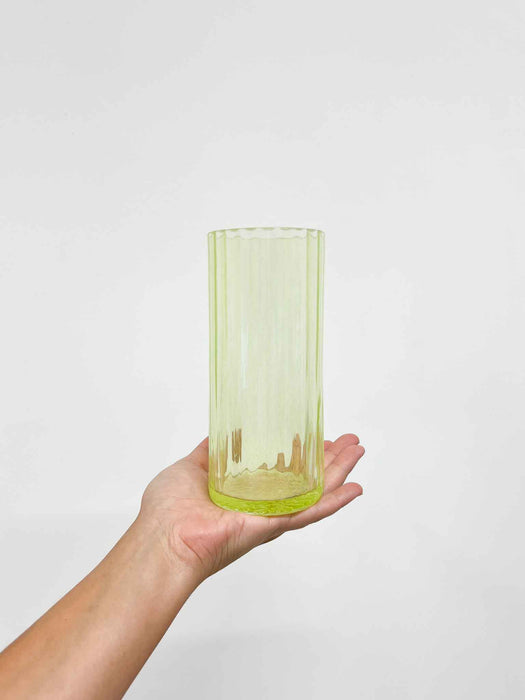 GLASS VASE » lime green small - CESARE